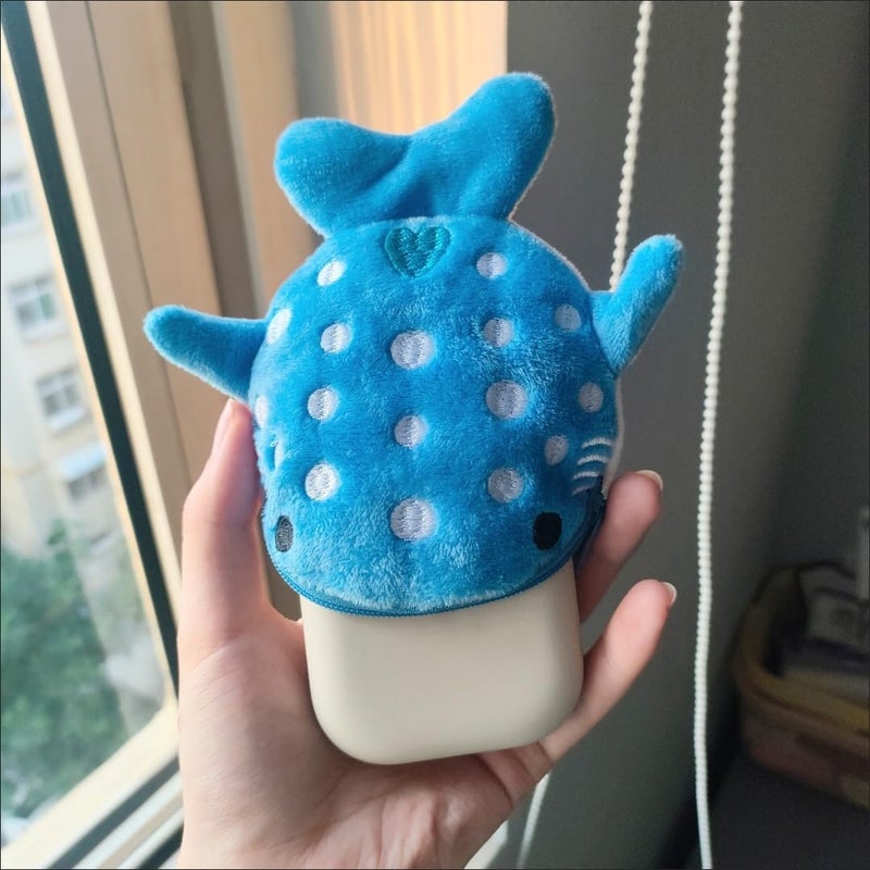 SCORYULE Cute Whale Shark Coin Purse, 4PCS Funny and Practical Coin Pouch, Kawaii Wallet with Zipper Keychain for Women - Image 4